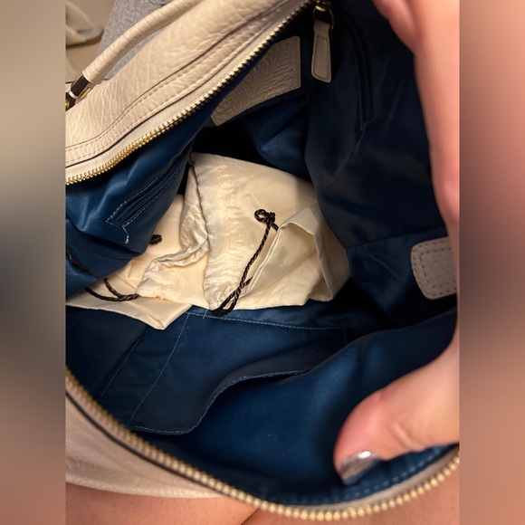 EUC Coach “Kristin Sage” satchel in ivory with brass hardware style# 18280 - Picture 7 of 12